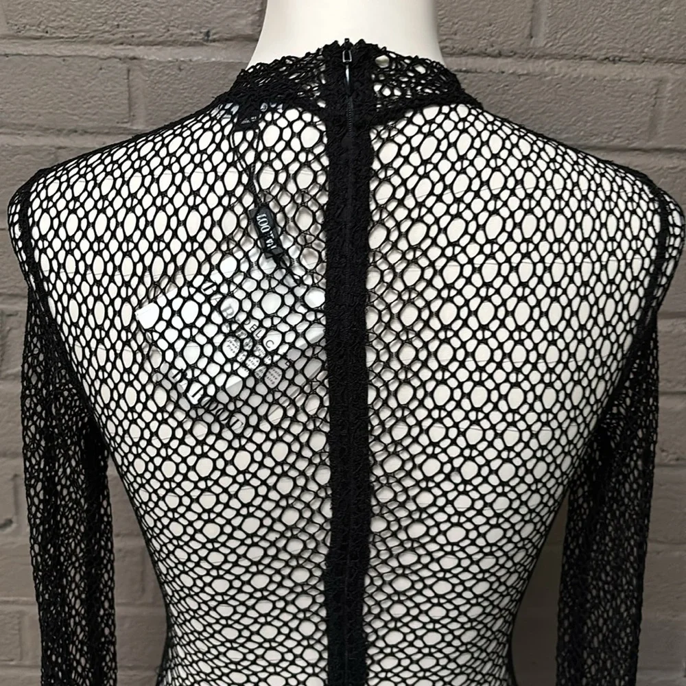 Bardot NWT Aubree Black Stretch Lace  Bodysuit XS/2
